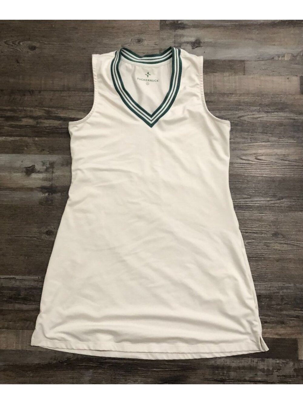 Tuckernuck Performance Small White Sleeveless Tennis Mini Dress